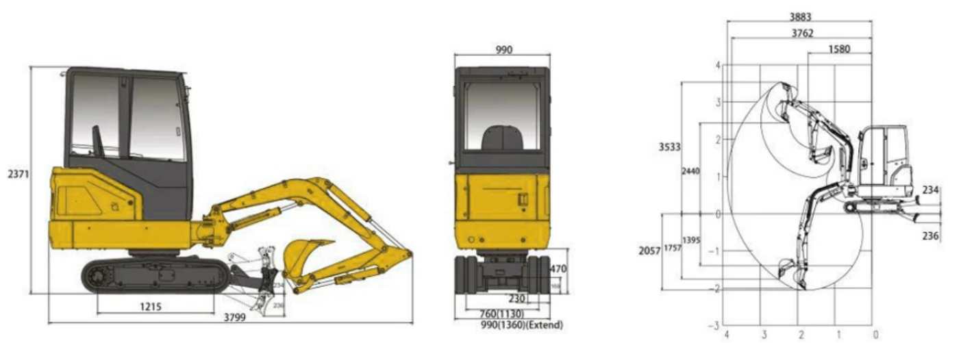 HYTEC F20 PRO Minibagger