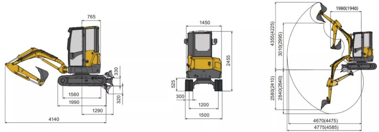 HYTEC F30 PRO Minibagger