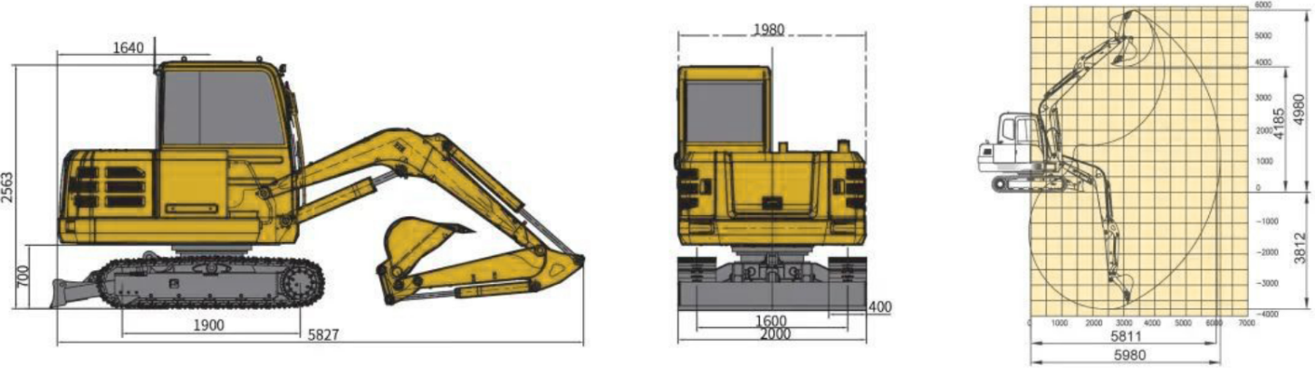 HYTEC F60 PRO Kompaktbagger