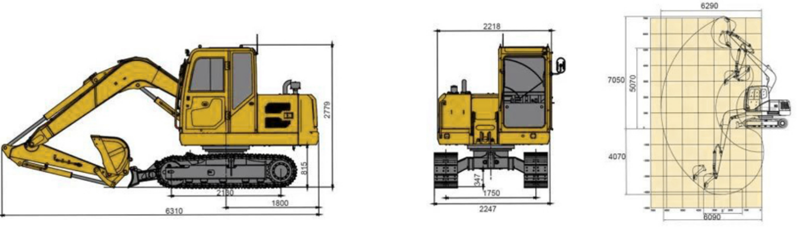 HYTEC F90 PRO Kompaktbagger